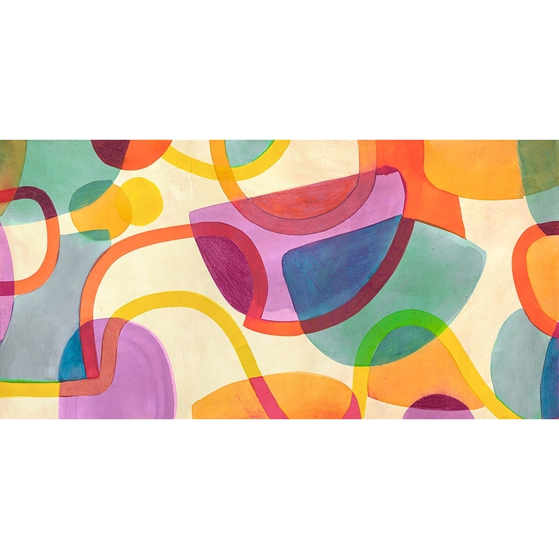 Quadro astratto molticolore, Fun Fair di Steve Roja