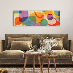 Tableau abstrait coloré sur toile, affiche, Pavilion de Steve Roja