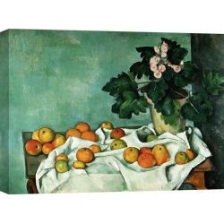 Wall art print and canvas. Paul Cezanne, Apples and Primroses