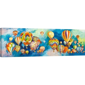 Leinwandbilder, Heißluftballons am Himmel von Luigi Florio