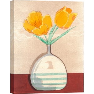 Cuadro en lienzo y lámina, Jarrón con tulipanes I, Pat Dupree