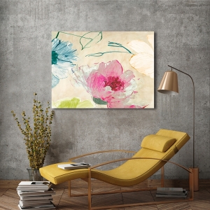 Cuadro en lienzo y lámina enmarcada, Flores de colores I, Kelly Parr