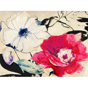 Leinwandbilder Blumen, Bunte Komposition II von Kelly Parr