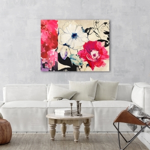 Cuadro en lienzo, Composición floral alegre II, Kelly Parr