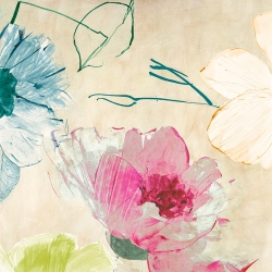 Leinwandbilder, Bunte Blumenkomposition I (Detail) von Kelly Parr