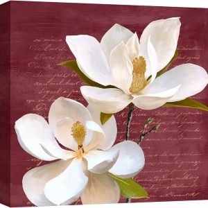Kunstdruck, Leinwandbilder, Burgundy Magnolia II von Luca Villa