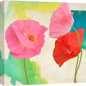 Quadro colorato con fiori moderni, Teo Rizzardi, Festival I