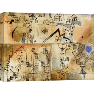 Tableau sur toile. Paul Klee, Three-Part Composition