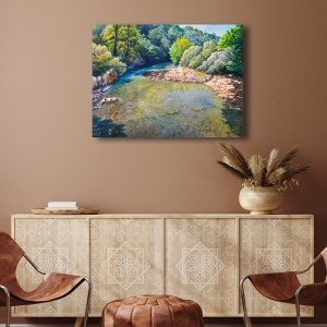 Wall art print and canvas, A bend in the creek by Adriano Galasso