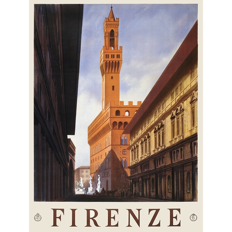 Vintage art print and canvas, Florence, 1938 by Anonymous