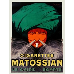 Tableau, poster vintage, Cigarettes Matossian de Jean D'Ylen 