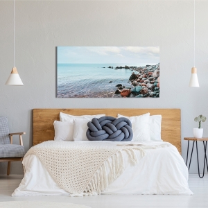 Wall art print and canvas, Pebbles on the Beach by  Pangea Images