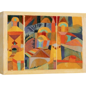Wall art print and canvas. Paul Klee, Temple Gardens