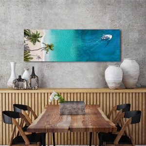 Tableau plage sur toile, affiche, Sailing Away de  Pangea Images