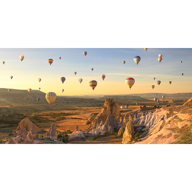 Tableau sur toile, affiche, Montgolfières en Cappadoce, Turquie