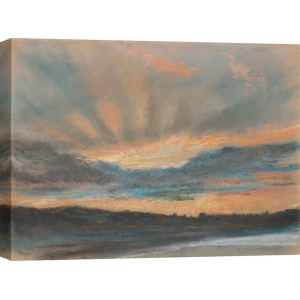 Cuadro en lienzo y lámina, Puesta de sol, Eugene Delacroix
