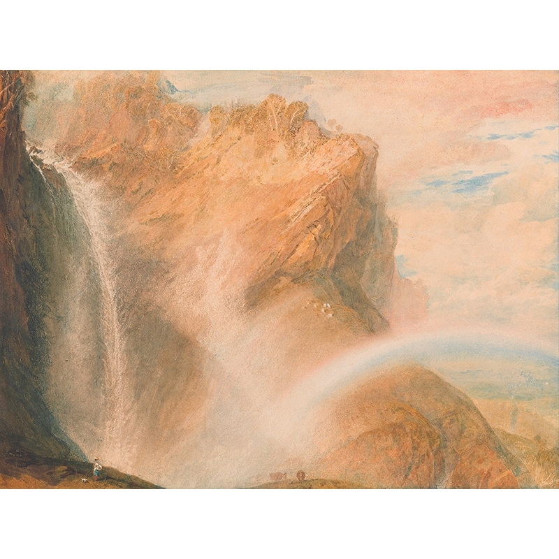 Tableau William Turner, Cascade du Reichenbach, arc-en-ciel