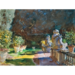 Tableau, affiche, Villa di Marlia, Lucca de John Singer Sargent