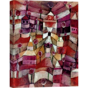 Wall art print and canvas. Paul Klee, Rose Garden