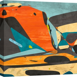 Tableau abstrait coloré sur toile, affiche Akira I de Alex Ingalls