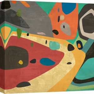 Tableau abstrait multicolore, Party like Crazy I de Alex Ingalls