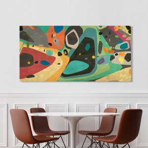Abstract art print and canvas, Colorful Party by Alex Ingalls