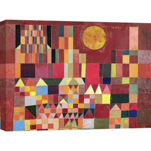 Quadro, stampa su tela. Paul Klee, Castle and Sun (dettaglio)