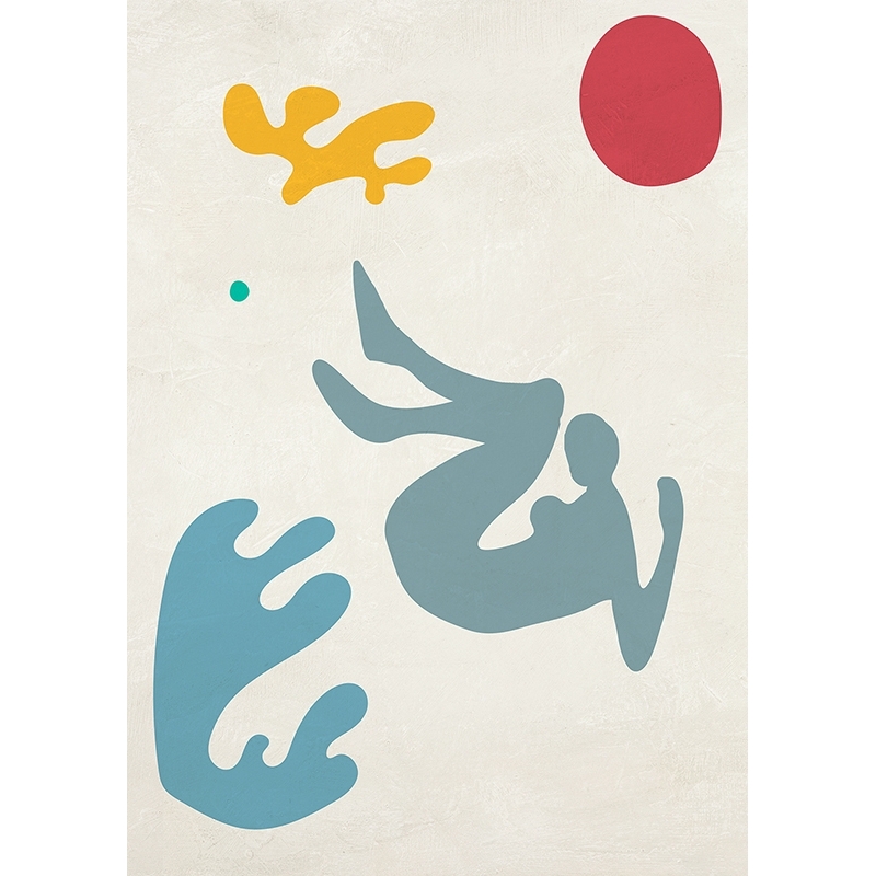 Leinwandbilder im Matisse-Stil, Spielen in den Wellen II