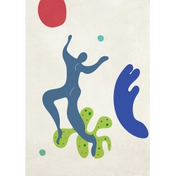 Leinwandbilder im Matisse-Stil, Spielen in den Wellen III