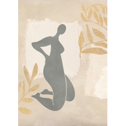 Affiche style Matisse, Étude sur la beauté féminine II