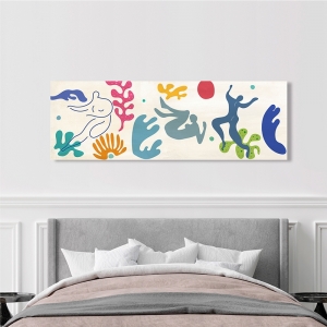 Kunstdruck Matisse-Stil, Spielen in den Wellen von Atelier Deco