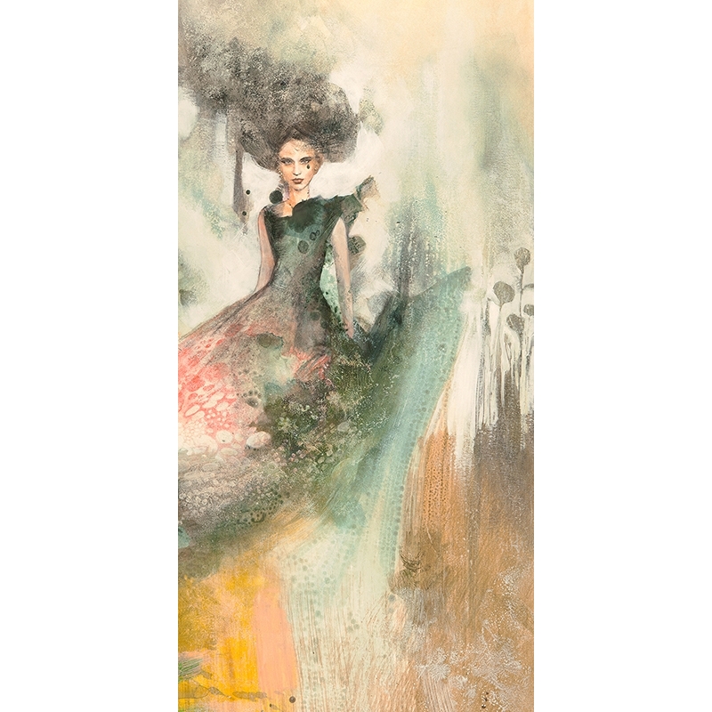Moderne Frau Kunstdruck, Königin des Wassers von Erica Pagnoni