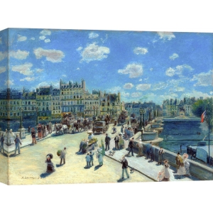 Tableau sur toile. Pierre-Auguste Renoir, Pont Neuf, Parigi