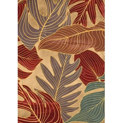 Cuadro moderno hojas, Jungle Panel I (detalle) de Eve C. Grant