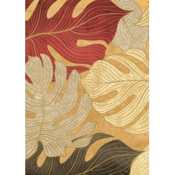 Cuadro moderno hojas, Jungle Panel III (detalle) de Eve C. Grant