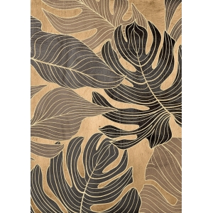 Cuadro moderno hojas, Jungle Panel IV (detalle) de Eve C. Grant