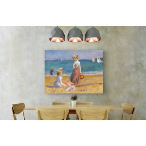 Tableau sur toile. Pierre-Auguste Renoir, Femmes sur la plage
