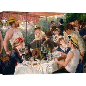 Tableau sur toile. Pierre-Auguste Renoir, Le Déjeuner des canotiers