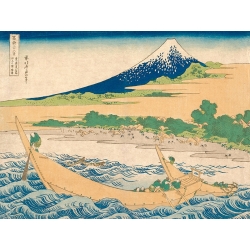 Cuadro japonés de Hokusai, Bahía de Tago cerca de Ejiri en el Tokaido