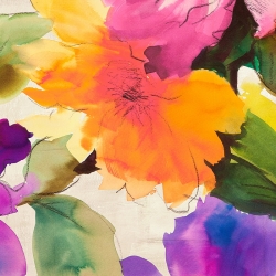 Tableau sur toile, affiche Fleurs colorées II de Kelly Parr