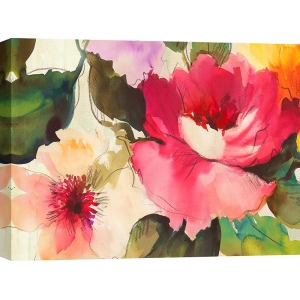 Tableau fleurs sur toile, affiche Duo de Kelly Parr
