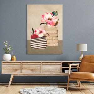 Tableau sur toile, affiche Fleurs funky III de Leonardo Bacci