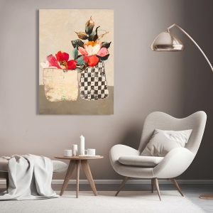 Cuadro en lienzo y lámina, Flores funky IV de Leonardo Bacci