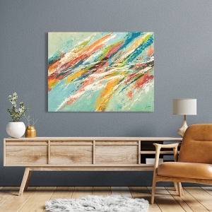 Abstract art print and canvas, A wave of colours by  Lucas