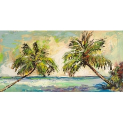 Art print and canvas, Palm trees in the sun by Luigi Florio