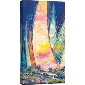 Art print and canvas, Multicoloured sails III by Luigi Florio