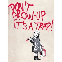 Cuadro graffiti para niños, Don't grow up de Masterfunk Collective