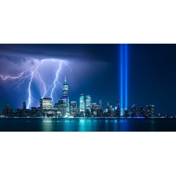 Quadro New York, stampa su tela. Pangea Images, A Tribute in Light