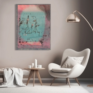 Tableau sur toile, affiche Twittering Machine de Paul Klee