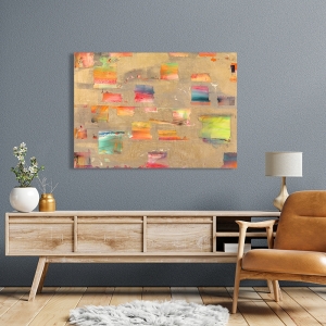 Abstract wall art and canvas, Archaic Village by Peter Winkel